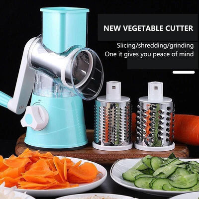 3 in 1 Manual Vegetable Cutter Slicer Multifunctional Round Slicer Gadgets Multi-Function Kitchen Gadget - Vibe Pk