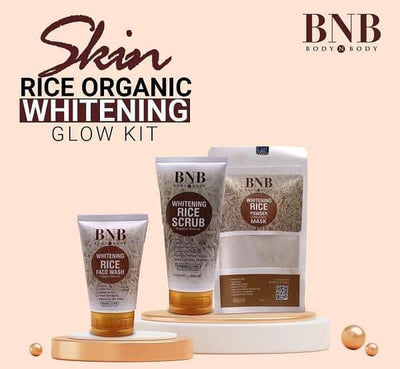 BNB Whitening Rice Extract Bright & Glow Kit - Vibe Pk