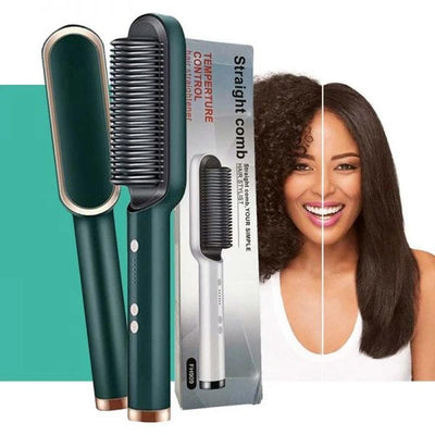 HAIR STRAIGHTENER COMB BRUSH - Vibe Pk