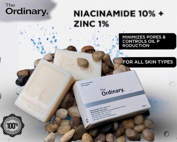 The Ordinary Niacinamide 10% + Zinc 1% Whitening Facial Soap - Vibe Pk