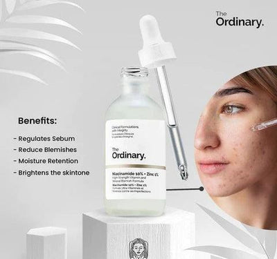 The Ordinary Niacinamide 10% + Zinc 1%: Blemish-Busting Serum for Clearer, Healthier Skin - Vibe Pk