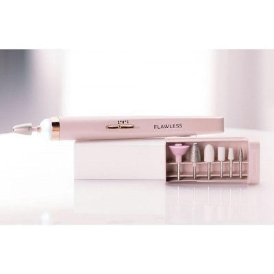 Finishing Touch Flawless Salon Nails Kit, Electronic Nail File And Manicure And Pedicure Tool - Vibe Pk