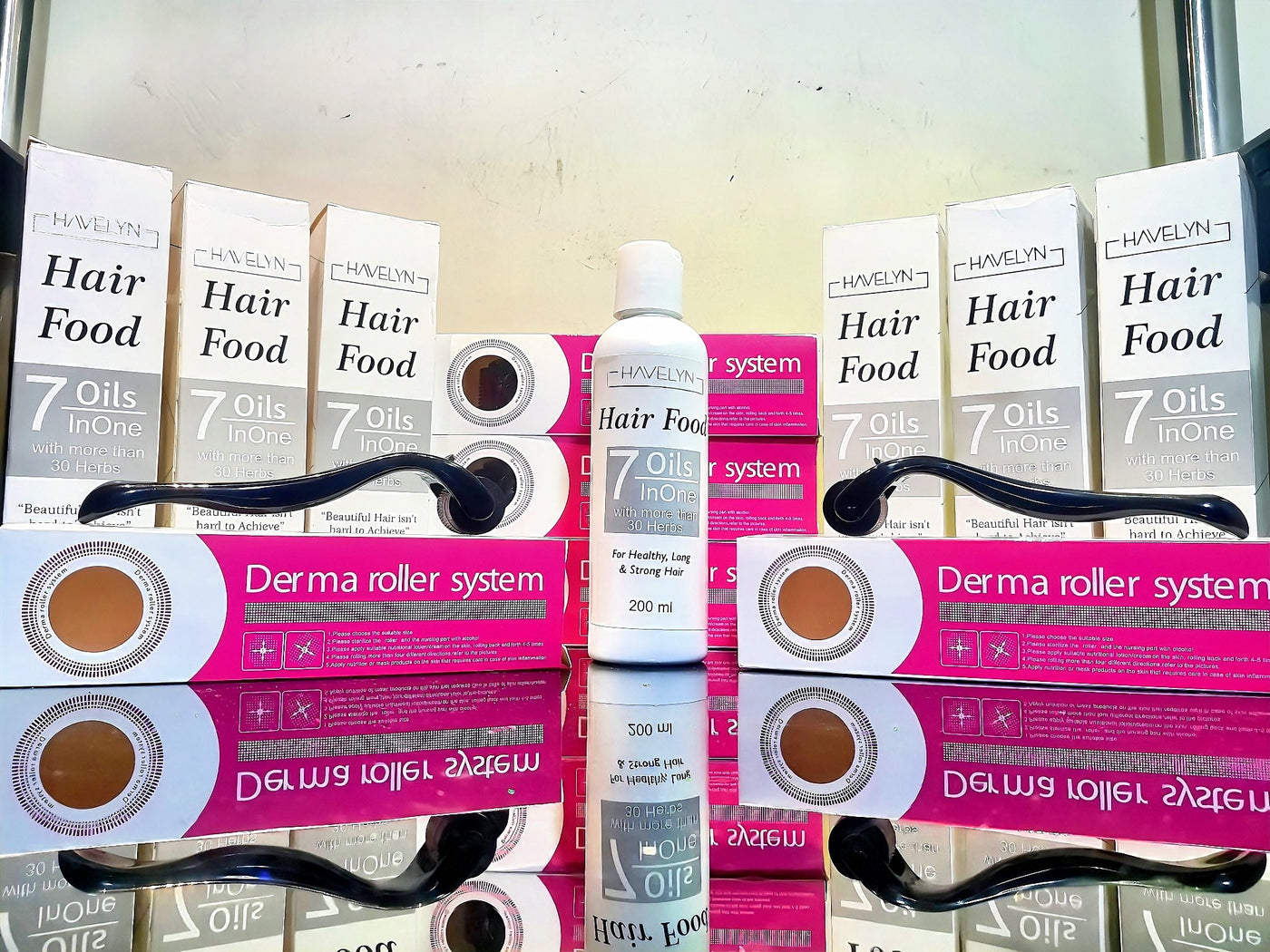 Buy Havelyn 7 in 1 Hair Food Oil Get Derma Roller Free / Buy 1 Get 1 Free - My Store